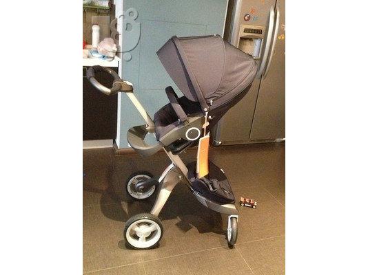2015 Stokke Xplory V4 με πορτ μπεμπέ και κάθισμα αυτοκινήτου...